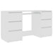 Birou de scris, alb, 140x50x77 cm, lemn prelucrat - WALTI WALTI