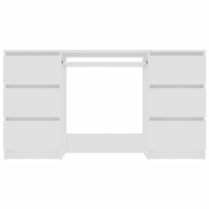 Birou de scris, alb, 140x50x77 cm, lemn prelucrat - WALTI WALTI