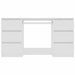 Birou de scris, alb, 140x50x77 cm, lemn prelucrat - WALTI WALTI