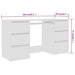 Birou de scris, alb, 140x50x77 cm, lemn prelucrat - WALTI WALTI