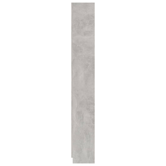 Bibliotecă cu 5 rafturi, gri beton, 60x24x175 cm lemn prelucrat WALTI