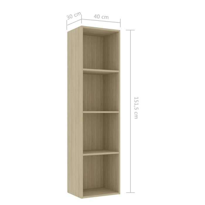 Bibliotecă, stejar Sonoma, 40 x 30 x 151,5 cm, PAL WALTI