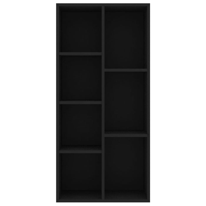Bibliotecă, negru, 50x25x106 cm, lemn prelucrat WALTI