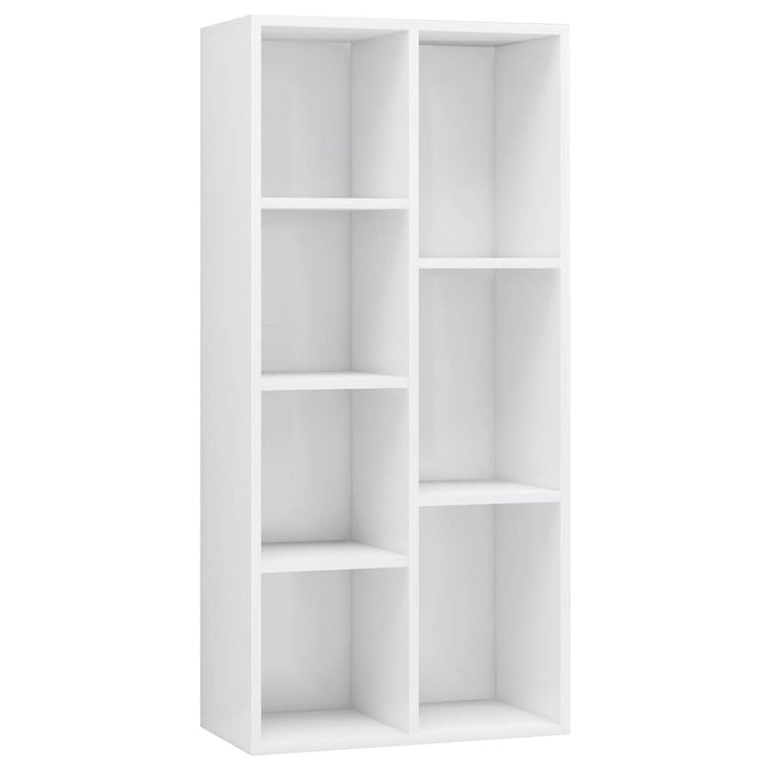 Bibliotecă, alb extralucios, 50 x 25 x 106 cm, lemn prelucrat WALTI