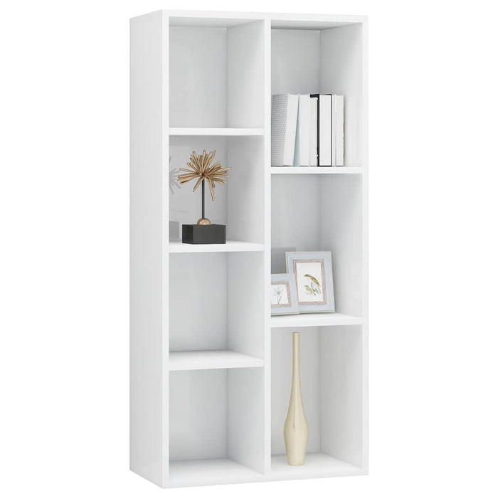 Bibliotecă, alb extralucios, 50 x 25 x 106 cm, lemn prelucrat WALTI