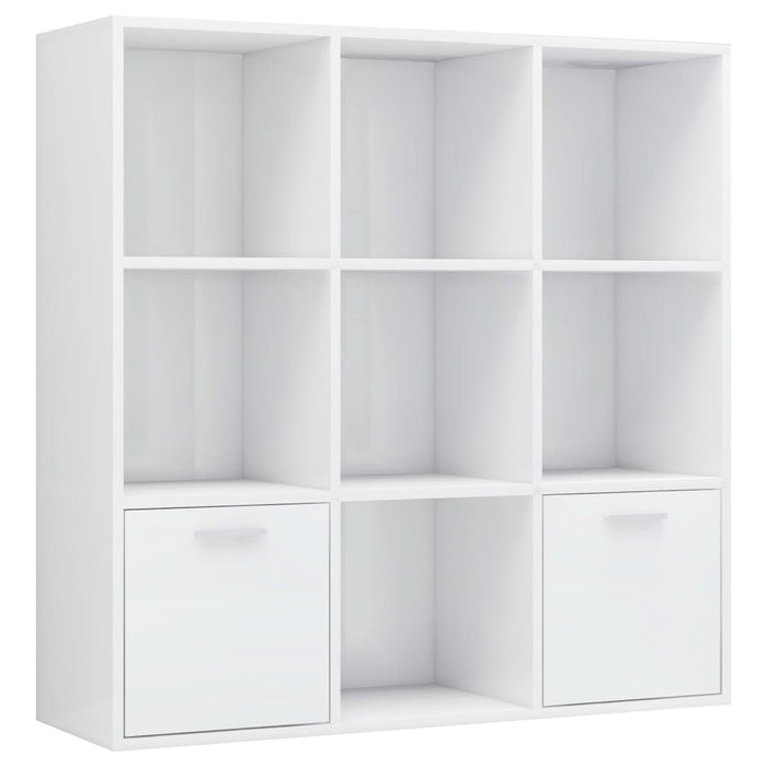 Bibliotecă, alb extralucios, 98 x 30 x 98 cm, lemn prelucrat WALTI