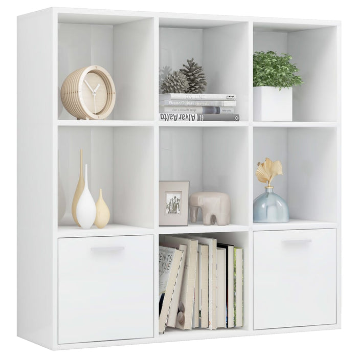 Bibliotecă, alb extralucios, 98 x 30 x 98 cm, lemn prelucrat WALTI