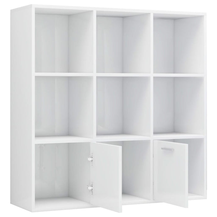 Bibliotecă, alb extralucios, 98 x 30 x 98 cm, lemn prelucrat WALTI