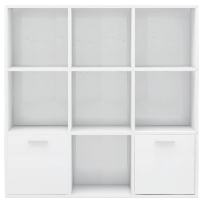 Bibliotecă, alb extralucios, 98 x 30 x 98 cm, lemn prelucrat WALTI