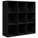 Bibliotecă, negru, 98x29x97,5 cm, lemn prelucrat - WALTI WALTI