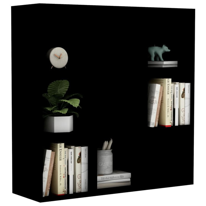 Bibliotecă, negru, 98x29x97,5 cm, lemn prelucrat - WALTI WALTI