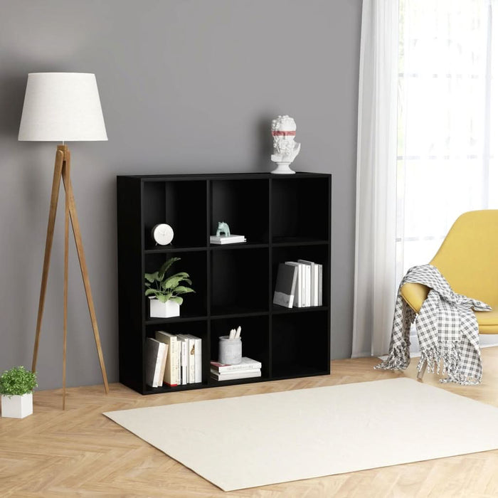 Bibliotecă, negru, 98x29x97,5 cm, lemn prelucrat - WALTI WALTI