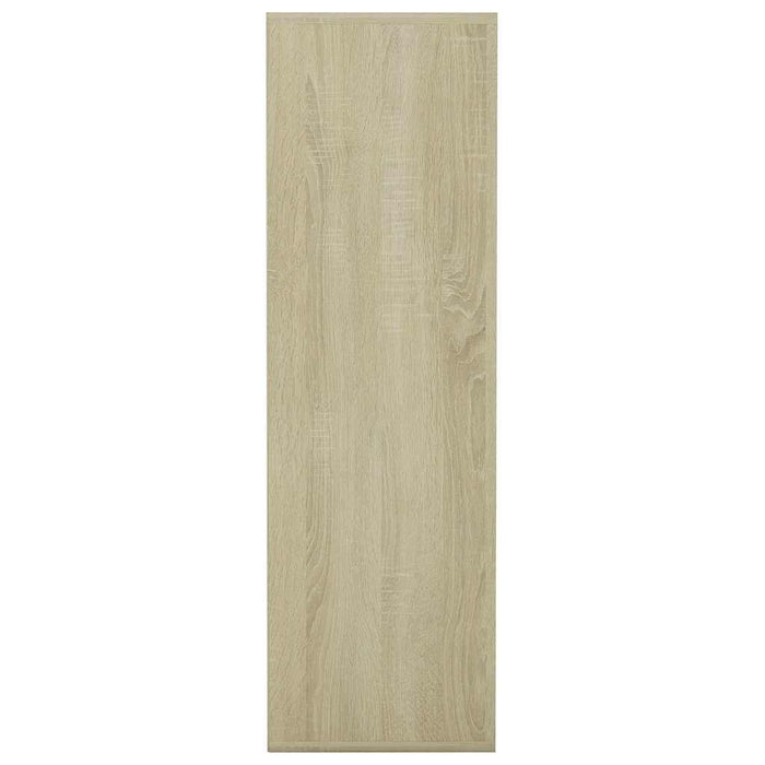 Bibliotecă, alb și stejar sonoma, 98x29x97,5 cm, lemn prelucrat WALTI