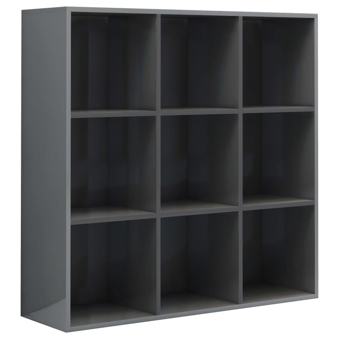 Bibliotecă, gri extralucios, 98x29x97,5 cm, lemn prelucrat WALTI