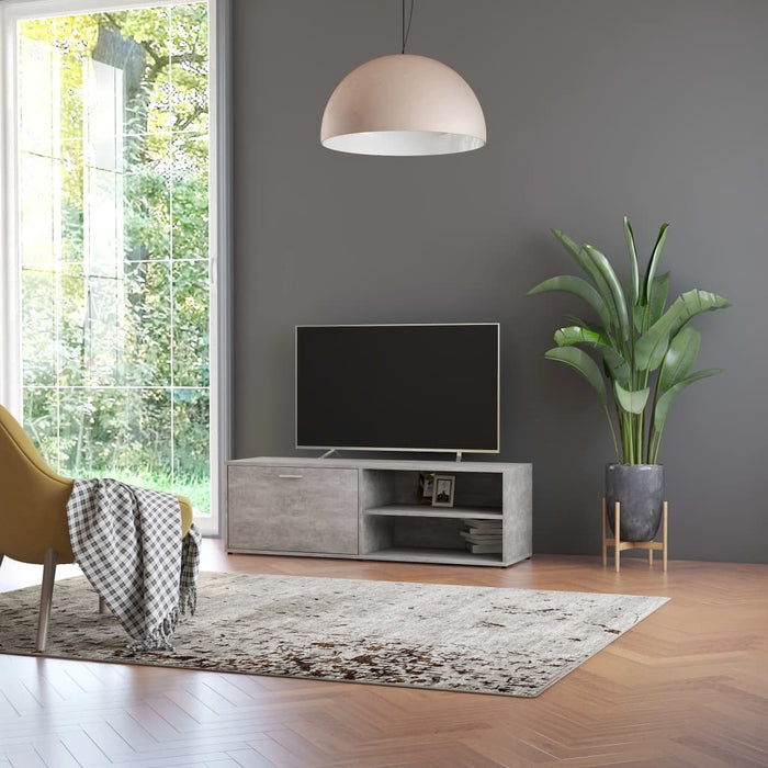 Comodă TV, gri beton, 120x34x37 cm, lemn prelucrat - WALTI WALTI