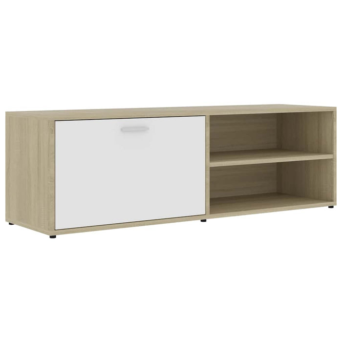 Dulap TV, alb/stejar Sonoma, 120 x 34 x 37 cm, lemn prelucrat WALTI