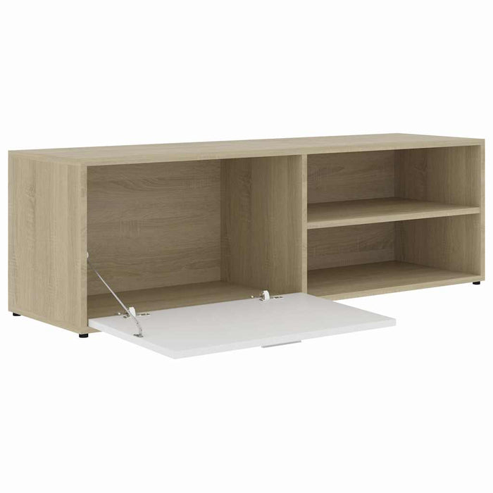 Dulap TV, alb/stejar Sonoma, 120 x 34 x 37 cm, lemn prelucrat WALTI