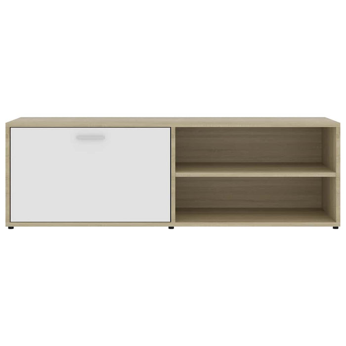Dulap TV, alb/stejar Sonoma, 120 x 34 x 37 cm, lemn prelucrat WALTI