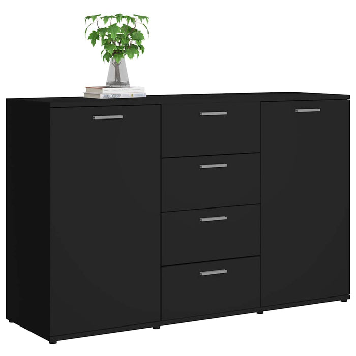 Servantă, negru, 120 x 35,5 x 75 cm, lemn prelucrat WALTI