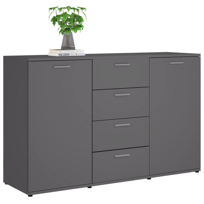 Dulap, gri, 120 x 35,5 x 75 cm, lemn prelucrat WALTI