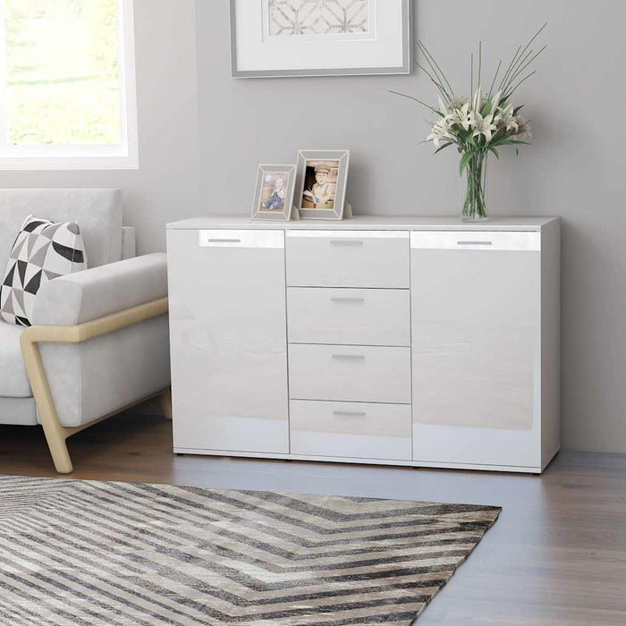 Dulap, alb extralucios, 120 x 35,5 x 75 cm, lemn prelucrat WALTI