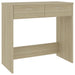 Birou, stejar sonoma, 80 x 40 x 75 cm, lemn prelucrat - WALTI WALTI