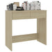 Birou, stejar sonoma, 80 x 40 x 75 cm, lemn prelucrat - WALTI WALTI
