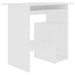 Birou, alb, 80 x 45 x 74 cm, lemn prelucrat - WALTI WALTI