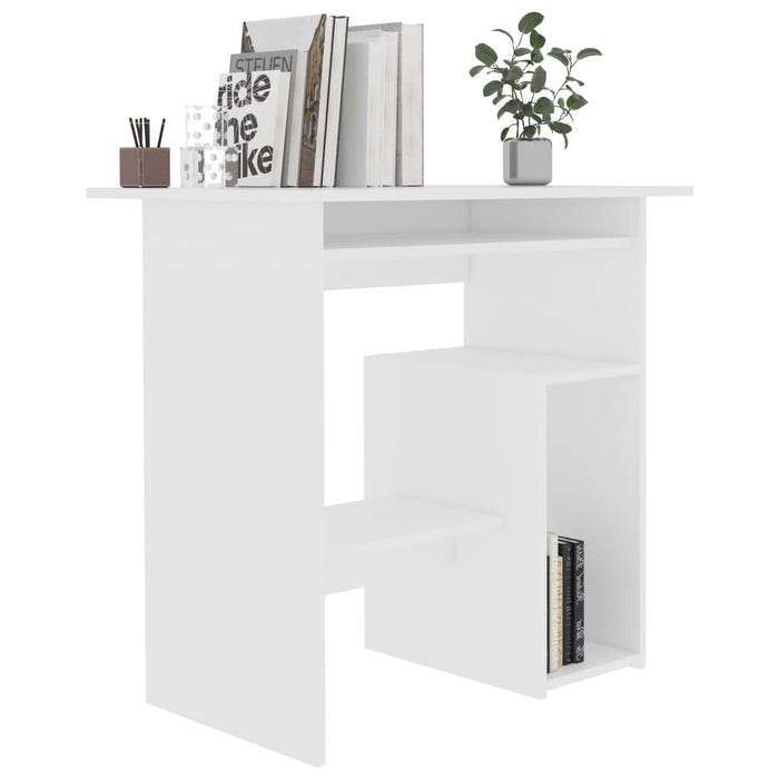 Birou, alb, 80 x 45 x 74 cm, lemn prelucrat - WALTI WALTI