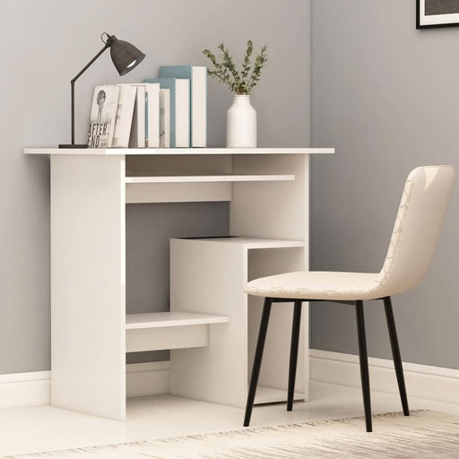 Birou, alb, 80 x 45 x 74 cm, lemn prelucrat - WALTI WALTI