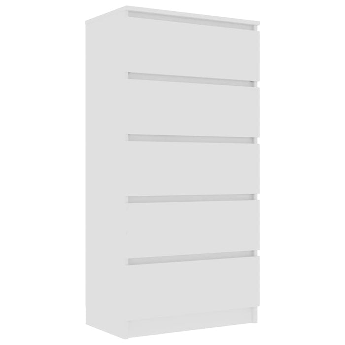 Dulap cu sertare, alb, 60x35x121 cm, lemn prelucrat WALTI