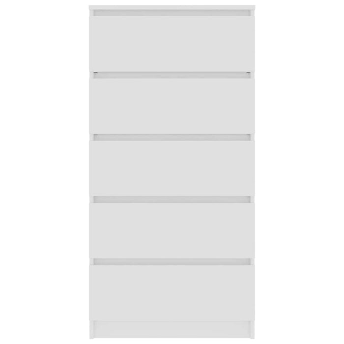Dulap cu sertare, alb, 60x35x121 cm, lemn prelucrat WALTI