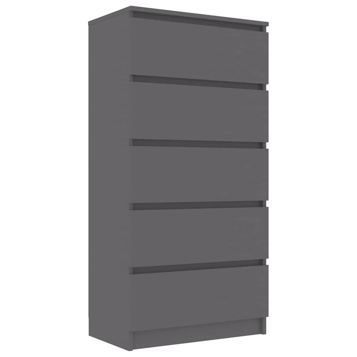 Dulap cu sertare, gri, 60x35x121 cm, lemn prelucrat WALTI
