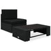 Set mobilier de grădină, 2 piese, negru, poliratan - WALTI WALTI
