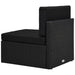 Set mobilier de grădină, 2 piese, negru, poliratan - WALTI WALTI