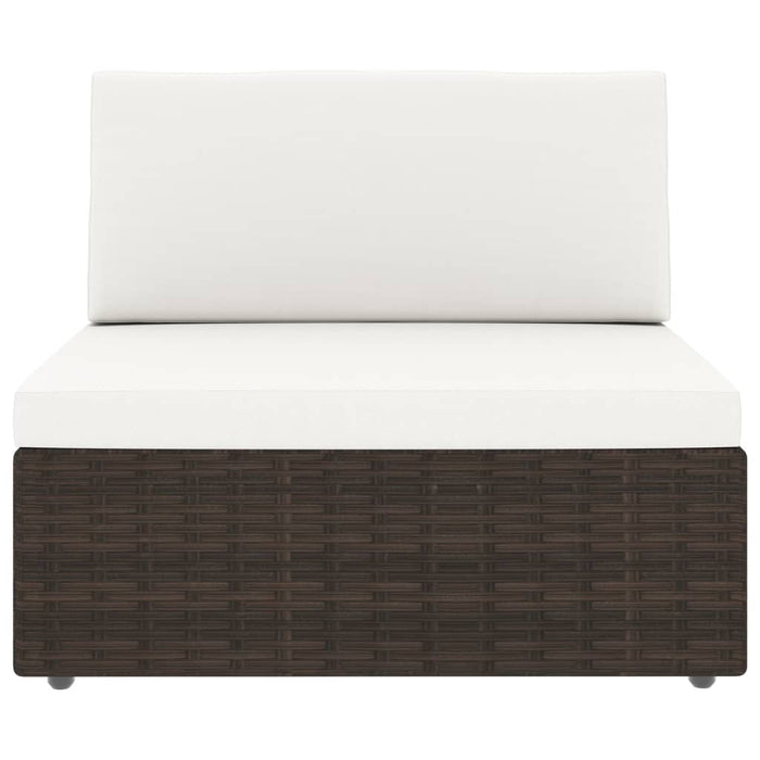 Set mobilier de grădină, 2 piese, maro, poliratan - WALTI WALTI