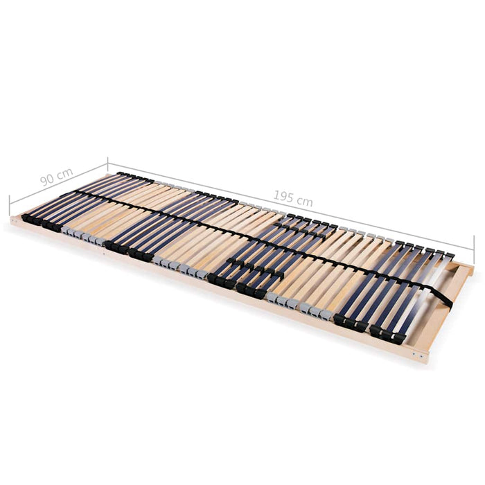 Baze de pat cu șipci, 2 buc., 42 șipci, 7 zone, 90 x 200 cm - WALTI WALTI