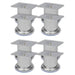 Picioare de canapea rotunde, 8 buc., 60 mm, crom - WALTI WALTI