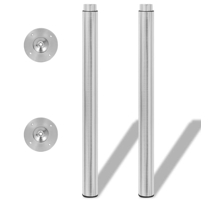 Picioare masă telescopice 4 buc, oțel inoxidabil, 710 mm-1100 mm WALTI