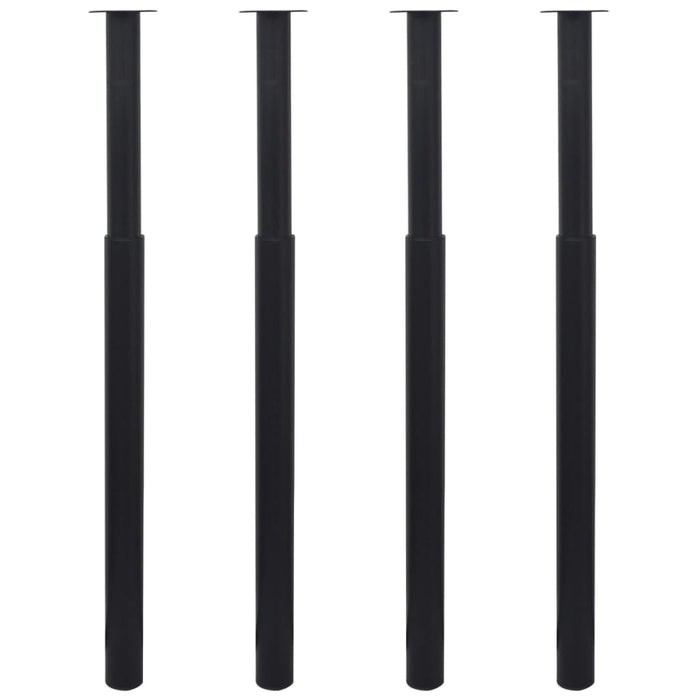 Picioare de masă telescopice, 4 buc., negru, 710 mm-1100 mm - WALTI WALTI