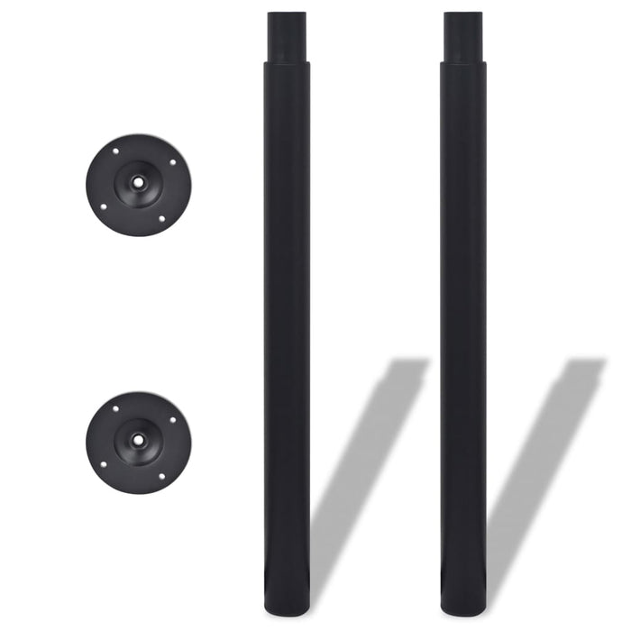 Picioare de masă telescopice, 4 buc., negru, 710 mm-1100 mm - WALTI WALTI