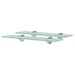 Rafturi suspendate, 2 buc,. 40 x 10 cm, sticlă, 8 mm - WALTI WALTI