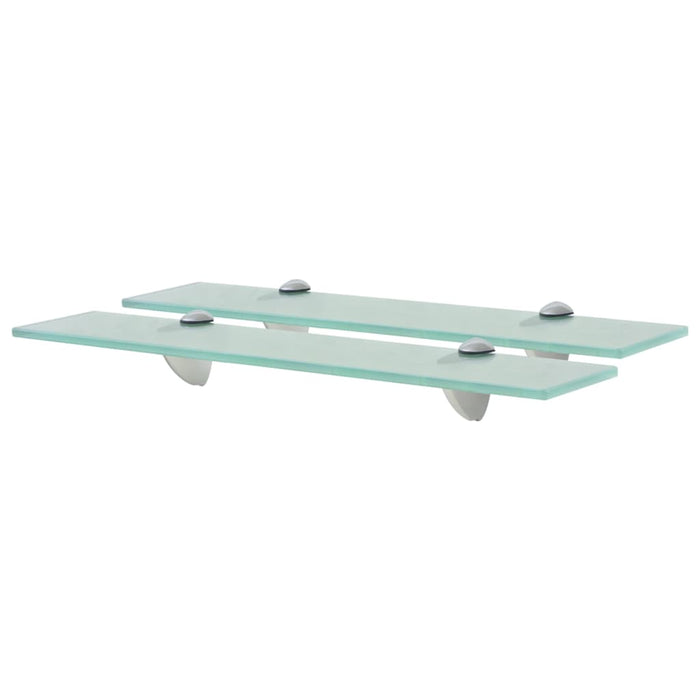 Rafturi suspendate, 2 buc., 50 x 10 cm, sticlă, 8 mm - WALTI WALTI
