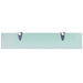 Rafturi suspendate, 2 buc., 50 x 10 cm, sticlă, 8 mm - WALTI WALTI