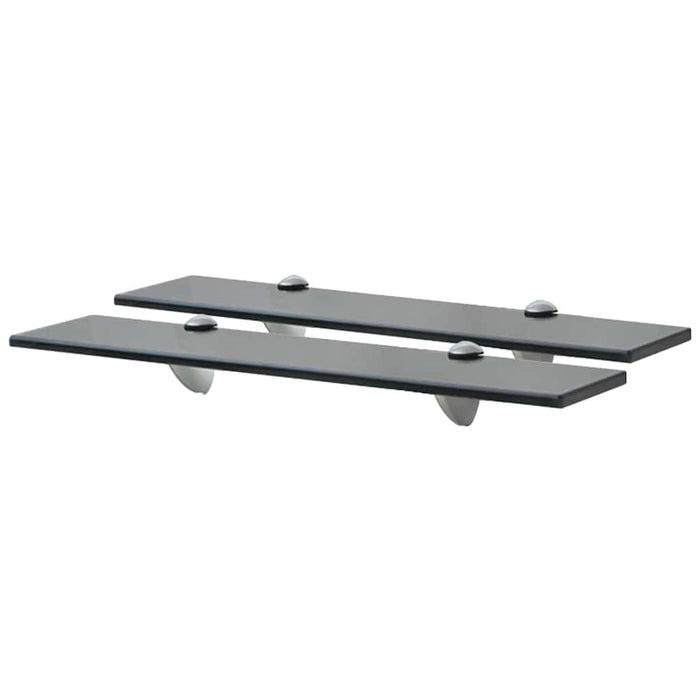 Rafturi suspendate, 2 buc., 50 x 10 cm, sticlă, 8 mm - WALTI WALTI