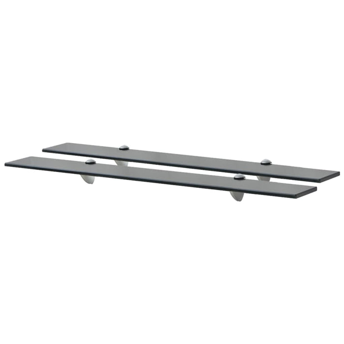 Rafturi suspendate, 2 buc., 80 x 10 cm, sticlă, 8 mm - WALTI WALTI