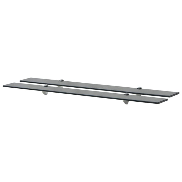 Rafturi suspendate, 2 buc., 100 x 10 cm, sticlă, 8 mm - WALTI WALTI