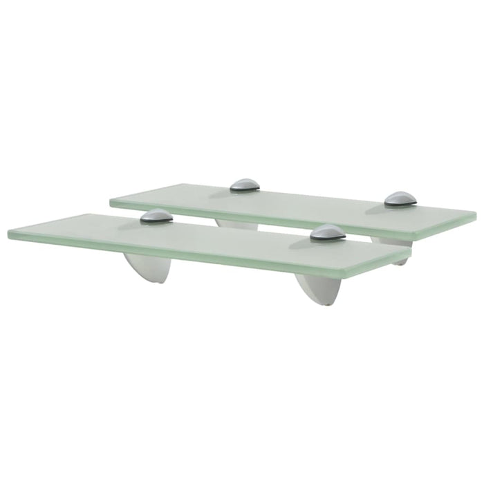 Rafturi suspendate, 2 buc., 30 x 10 cm, sticlă, 8 mm - WALTI WALTI