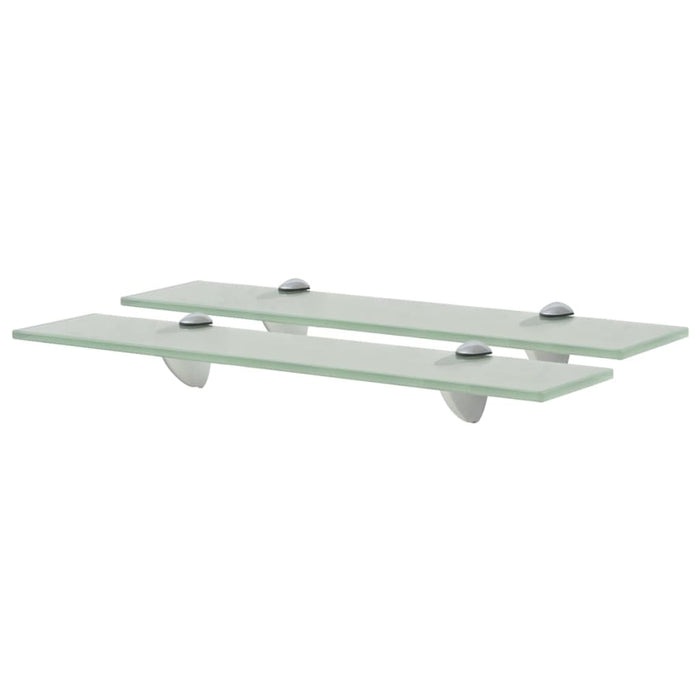 Rafturi suspendate, 2 buc., 50 x 10 cm, sticlă, 8 mm - WALTI WALTI