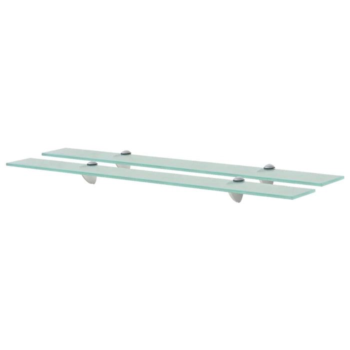 Rafturi suspendate, 2 buc., 80 x 20 cm, sticlă, 8 mm - WALTI WALTI